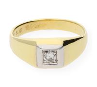 JuwelmaLux Ring JL30-07-0127 Gelbgold und Weißgold 585 mit Brillant 0,15 Carat