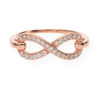 JuwelmaLux Ring Silber 925 JL16-07-0144 Roségold plattiert Unendlichkeitszeichen