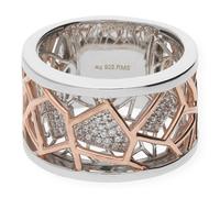 JuwelmaLux Ring Silber 925 mit Zirkonia JL29-07-0003 Roségold plattiert