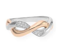 JuwelmaLux Ring Sterling Silber 925 mit Zirkonia JL20-07-0555 Roségold plattiert