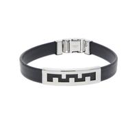 JuwelmaLux Silikon Armband mit Edelstahl JL30-03-4456