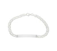 JuwelmaLux Stegpanzer Gravur Armband Sterling Silber 925 JL11-03-0116