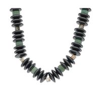 JuwelmaLux Steinkette 925/000 Sterling Silber mit Hämatit und Jade JL30-05-3739