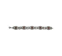 JuwelmaLux Trachten Armband 925/000 Silber geschwärzt mit Granat JL30-03-4791