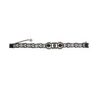 JuwelmaLux Trachten Armband 925/000 Silber geschwärzt, vergoldet, Granat