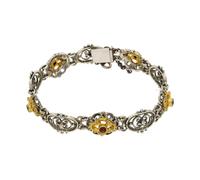 JuwelmaLux Trachten Armband echt Silber 835 mit Granat JL30-03-5129