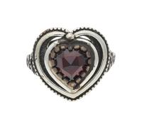 JuwelmaLux Trachten Ring 925 Silber mit Granat JL30-07-4355