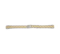JuwelmaLux Uhrband Edelstahl teil PVD gold beschichtet JL28-10-1038