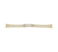 JuwelmaLux Uhrband Edelstahl teil PVD gold beschichtet JL28-10-1039