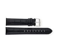 JuwelmaLux Uhrband JL38-10-0073 Leder, Schwarz