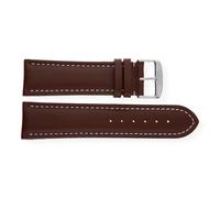 JuwelmaLux Uhrband JL38-10-0097 Leder, braun