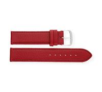 JuwelmaLux Uhrband JL38-10-0184 Leder, Rot