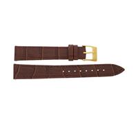 JuwelmaLux Uhrband JL38-10-0220 Leder mit Krokonarbung