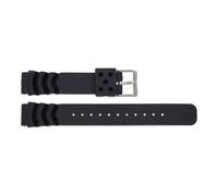 JuwelmaLux Uhrband Kunststoff schwarz JL28-10-0129