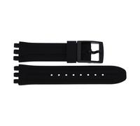 JuwelmaLux Uhrband Silikon für Swatch schwarz JL28-10-0119