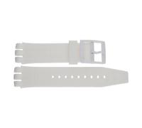 JuwelmaLux Uhrband Silikon für Swatch weiß JL28-10-0115