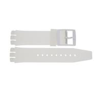 JuwelmaLux Uhrband Silikon für Swatch weiß milchig JL28-10-0116