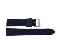 JuwelmaLux Uhrenarmband Jeansoptik Textil Edelstahl JL38-10-0247