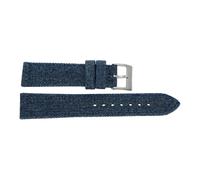 JuwelmaLux Uhrenarmband JeansoptikTextil Edelstahl JL38-10-0248