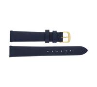 JuwelmaLux Uhrenband Damen Leder dunkelblau mit Edelstahl JL38-10-0237