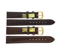 JuwelmaLux Uhrenband echtes Manhattan-Eidechsenleder, Edelstahl JL38-10-0252