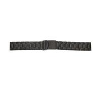 JuwelmaLux Uhrenband Edelstahl PVD Schwarz JL30-10-5060