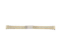 JuwelmaLux Uhrenband für Damen Bicolor PVD Beschichtet Gold JL30-10-5084