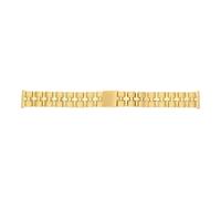 JuwelmaLux Uhrenband gemustert Damen PVD Beschichtet Gold JL30-10-5090