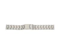 JuwelmaLux Uhrenband Herren Edelstahl, gemustert JL30-10-5029