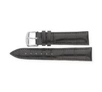 JuwelmaLux Uhrenband Krokonarbung glänzend dunkelbraun JL30-10-0012