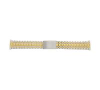 JuwelmaLux Uhrenband mattiert, poliert, PVD Beschichtet Bicolor JL30-10-5080