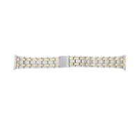 JuwelmaLux Uhrenband poliert, mattiert Edelstahl Gold plattiert JL30-10-5087