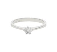 JuwelmaLux Verlobungsring 585/000 (14 Karat) Weißgold mit Brillant JL25-07-0091