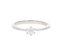 JuwelmaLux Verlobungsring 585 Weißgold mit Brillant JL10-07-0125
