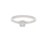 JuwelmaLux Verlobungsring 585 Weißgold mit Brillant JL10-07-2341