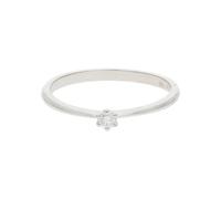 JuwelmaLux Verlobungsring 585 Weißgold mit Brillant JL10-07-2983