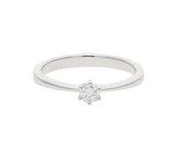 JuwelmaLux Verlobungsring 585 Weißgold mit Brillant JL27-07-0052