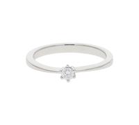 JuwelmaLux Verlobungsring 585 Weißgold mit Brillant JL27-07-0054