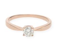 JuwelmaLux Verlobungsring 585er Rotgold 14 Karat mit Brillant JL30-07-0682