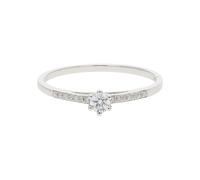 JuwelmaLux Verlobungsring 750 Weißgold mit Diamanten JL27-07-0007