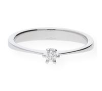 JuwelmaLux Verlobungsring JL26-07-0012 585/000 Weißgold, Brillant 0,06 Carat