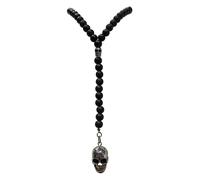 JuwelmaLux Y-Halskette aus Edelstahl mit Onyx mattiert JL45-05-0078