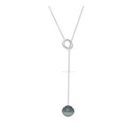 JuwelmaLux Y-Perlkette 925 Sterling Silber mit Tahiti Perle JL10-05-1262