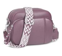 JUYANO Crossbody Bag Damen Handtasche Umhängetasche Leder, Kleine, mit Breitem Gurt, Stylisch, mit Kartenschlitz, Abnehmbar, Schultergurt