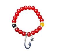 JUYAXIN 1/2-teiliges passendes Set mit gemischten Perlen für Paare, verstellbare elastische Ketten, Armband, Ornament, Perlen-Charm, Einheitsgröße, Wie beschrieben