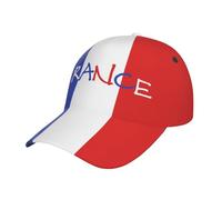 JUZGTSIT Baseballkappe, Motiv: Flagge Frankreichs, mit verstellbarem Riemen, für Damen und Herren, Frankreich-C4, Einheitsgröße