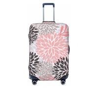 JUZGTSIT Blau-lilafarbene Gänseblümchen-Chrysanthemen-Blumen für Kinder und Erwachsene, Eiffel #01, XL (passend für 76,2 - 81,3 cm), elastische Gepäckabdeckung, Kofferabdeckungen, Chrysantheme #04, L