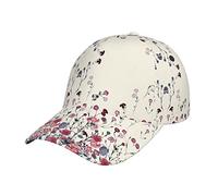 JUZGTSIT Böhmische bunte Baseballkappe, für Damen und Herren, verstellbar, modisch, trendig, Hip-Hop-Hut, Vintage-Blumenflora, Einheitsgröße