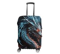 JUZGTSIT Dragon for Carry on for TSA Approved Sleeve Fits 18-32 Inch, Style, Small Elastic Luggage Cover Suitcase Covers Protector, Stil:, M, Klassisch