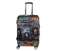 JUZGTSIT Graffiti Hip Hop für Handgepäck, TSA-zugelassene Hülle, passend für 45,7 - 81,3 cm, Stil, M, elastische Gepäckabdeckung, Kofferabdeckungen, Schutz, Stil:, L, Klassisch